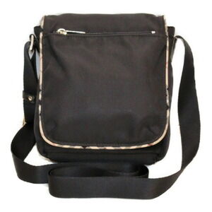 BURBERRY BLUE LABEL Shoulder Bag Black Beige Tan Check